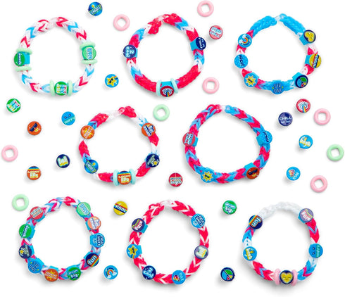 Rainbow Loom Beadmoji 4 Pack Bundle: Besties, Good Vibes, Sweets, Trendy - 4 Rubber Band DIY Charm Kits