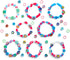 Rainbow Loom Beadmoji 4 Pack Bundle: Besties, Good Vibes, Sweets, Trendy - 4 Rubber Band DIY Charm Kits