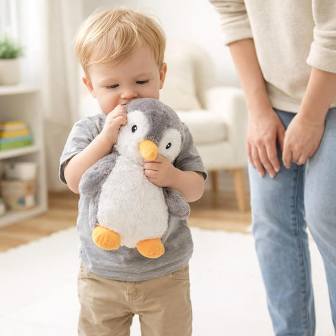 12 inches WEIGEDU King Penguin Stuffed Animals with Embroidered Eyes, Baby Penguin Plush Toys for Boy Girl Kids