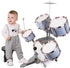 Set 5 M SANMERSEN Kids Jazz Drum - Drums with Stool - Rock Jazz Drum Kit - Musical Enlightenment Educational Toys Gift