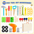 Set 2 3 4 5 6 41 Kids Tool with Drill, Montessori Toys for Years, Toddler Toys Easter Basket Stuffers, Pcs Wooden STEM