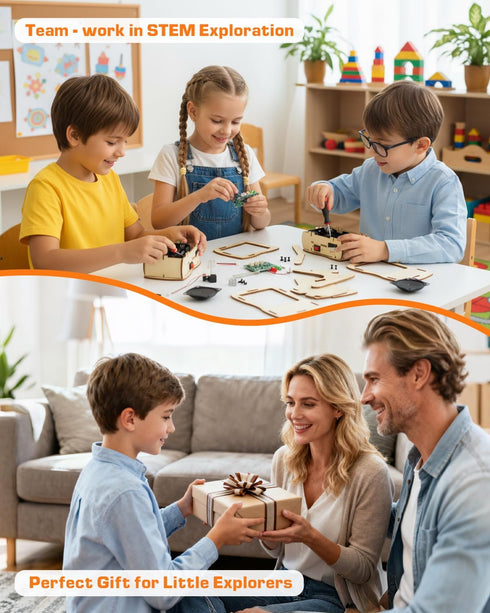 8-14, 8-10 10-12 STEM Science Kits Toys DIY Walkie Talkie Kit for Kids Age Science Project Electronics Kit Educational