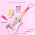 Drmukie 3 2-4 4 3 4 5 Kids Pink Guitar Toy for Year Old Girls Birthday Gift Toddler Toy Ages Electric Guitars