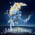 SUNHABI Set Flower Building for Adults, Crescent Moon Botanical Art Display, Creative Floral Home Dcor for Table