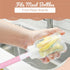 MooMoo Baby Set MoomooBaby Triple Baby Bottle Cleaner Brush - Includes Baby Bottle Brush Cleaner, Nipple Brush & Straw