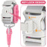 Blisstime Toddler Leash - Anti Lost Wrist Link with Key Lock, Upgraded Baby Leash for Kids (4.9ft/1.5m, Pink)