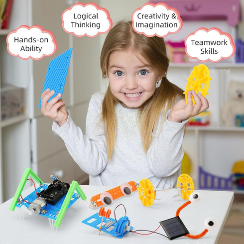 STEM Robotics Science Kits for Boys 6-8 Girls 8-12, Robot Building Kit for Kids 8-10