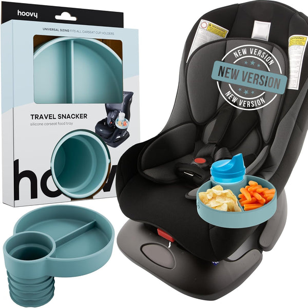 Hoovy Silicone Cup Holder Tray for Car Seat, Booster Seat, Stroller -