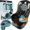 Hoovy Silicone Cup Holder Tray for Car Seat, Booster Seat, Stroller -