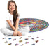 Bgraamiens 1000 Pieces Round Puzzle - Mandala Blossom Color Challenge Jigsaw Puzzles for Adults and Kids