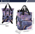 SUABO Backpack Baby Diaper Bag Purple Gold Starry Sky Large Bag Waterproof Travel Diaper Bags for Moms and Dads