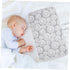 YARNOW Portable Changing Pad Gray Lemon Diaper Cushion Mat Travel Lightweight Diaper Mat for Cribs Playpens
