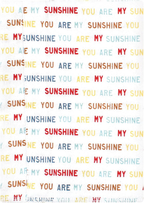 Hudson Baby Unisex Cotton Flannel Burp Cloths - My Sunshine 4 Pack, One Size