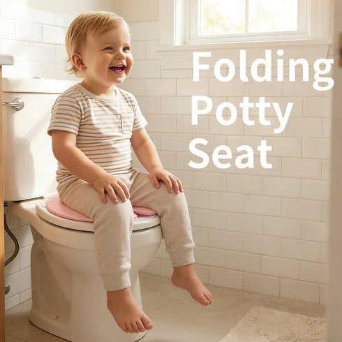 Funbliss Portable Potty for Toddler,Potty Training Essentials for Boys and Girl, Portable Toilet Training Seat