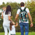 Shoblo Backpack Retro Daisy Flowers Diaper Bag for Travel, Waterproof Diaper Bag with Insulated Bottle Pockets & USB