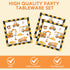 Fitoyplak 40Pcs Set 20 Construction Plates and Napkins Construction Birthday Decorations Disposable Tableware Paper