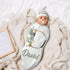 Set Personalized Baby Swaddle and Hat for Girls and Boys - Custom Baby Blankets with Initials