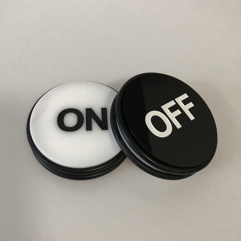 Yuanhe 3-Inch Casino Craps Dealer Button ON/OFF Puck Buttons for Poker, Texas Hold 'em & Card Games