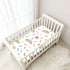 CZXW 52" 28" Rainbow with Sprinkles Crib Sheets Fitted x Natural Cotton Soft & Breathable for Baby Crib Mattress