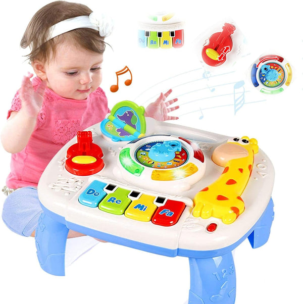HQXBNBY Baby Toys 6-12 Months, Musical Learning Table Toys for 1 2 3