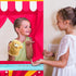 Doorway Puppet Theater - 67 x 31 Inch Foldable Hanging Puppet Show Theater with 2 Adjustable Rods for Christmas Holiday