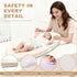 Baby Changing Pad for Dresser, with Wipeable Waterproof PU Cover, Contoured Diaper Changing Pad with Non-Slip Safety