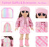 17 18 Inch Set Backpack 18" Ecore Fun Pcs American Doll Accessories Cosmetic with & Outfits | Pretend Play Makeup Kit