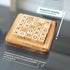 BSIRI Pushing Me Wooden Tic Tac Toe Game - Tabletop Board Game for Farmhouse Decor, Unique Gifts for Adults