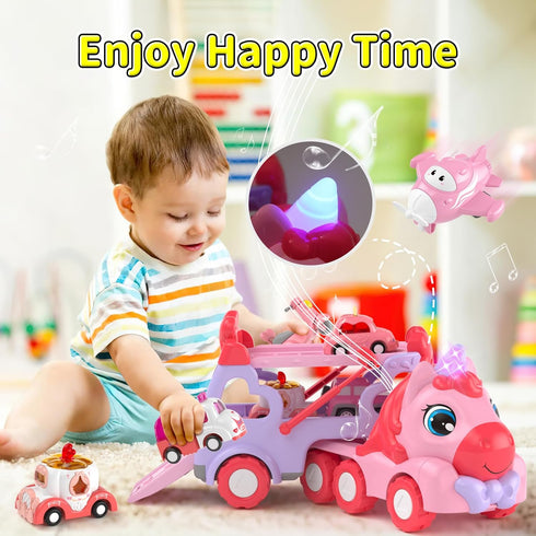 7 1 1 2 3 1-3 2-4, newcrave in Carrier Truck Toys for Year Old Girl Birthday Gifts, Princess Toddler Toys Age Toddler