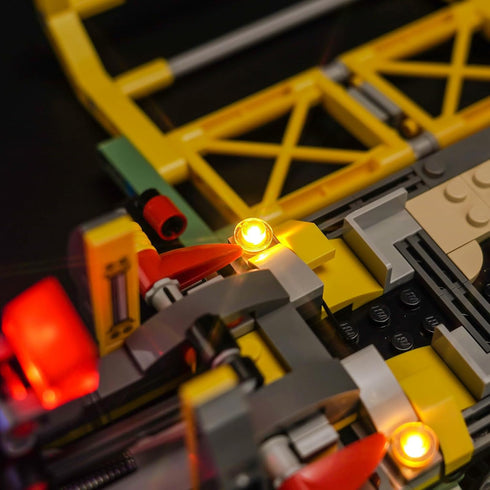 Upgraded LED Light Kit for Lego Dinosaur Missions, Compatible with Allosaurus Transport Truck Building Set 76966