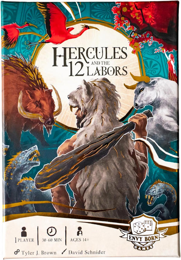 Envy Born Games Hercules and The 12 Labors Solo Card & Dice