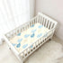 decor gift 1 Pack Fern Baby Blue Baby Crib Sheets Cotton Playard Sheet Soft Crib Mattress Sheet for Nursery Decor para