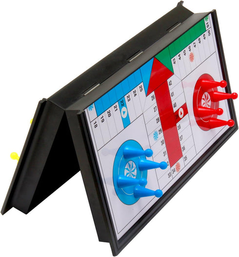 Amerous 10" Ludo Go Board Folding Travel Magnetic Ludo Set