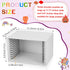 12-Slot 11.7", Sintuff Wooden Puzzle Organizer Rack, Jigsaw Puzzle Holder for Standard Size Puzzles up to Layered