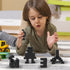 Classic Bulk Brick Block 2x4, 200 Piece Building Brick Black, Creative Play Set Compatible with Lego Parts and Pieces