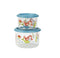 SugarBooger Good Lunch 2 Piece Small Snack Container, Mermaid