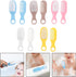 Set 5pcs Toddmomy Scalp Comb and Soft Hairbrush for Newborns, Cradle Cap Massage Brush with Gentle Bristles