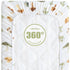LifeTree Muslin Changing Pad Cover, Mushroom, 16"x32", Soft Boho Sheets for Baby Girls Boys, 70% Viscose, 30% Cotton