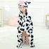 MICHLEY Baby Hooded Swaddling Blanket, Animal Face Toddler Throw Blanket for Boys Girls 0-3 Years (Cow)