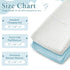 Homiest 2 Pack Changing Pad Cover, White + Light Blue Changing Table Sheets, Ultra Soft Fleece Minky Dot Fabric