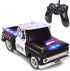 Liberty Imports RC Remote Control Police Pickup Truck Toy Vehicle with Lights and Sirens, 1:16 Rechargeable Cop Car