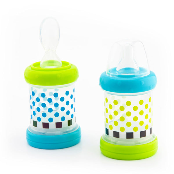 Sassy Baby Food Nurser 4+ Months Set of 2- 4oz 100% Silicone