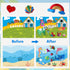Vinlon Foil Fun Arts and Crafts Kits for Kids, Mess Free Travel Activities Toys for Ages 4-10