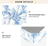 CZXW 52" 28" Blue Floral Botanical Crib Sheets Fitted x Natural Cotton Soft & Breathable for Baby Crib Mattress