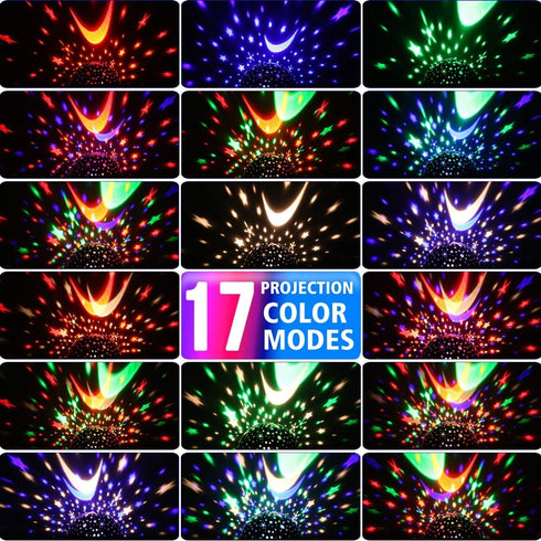1-4-6-14 MOKOQI Star Projector Night Lights for Kids - Fun Gifts for Year Old Girls Night Light Projector Rotating Star