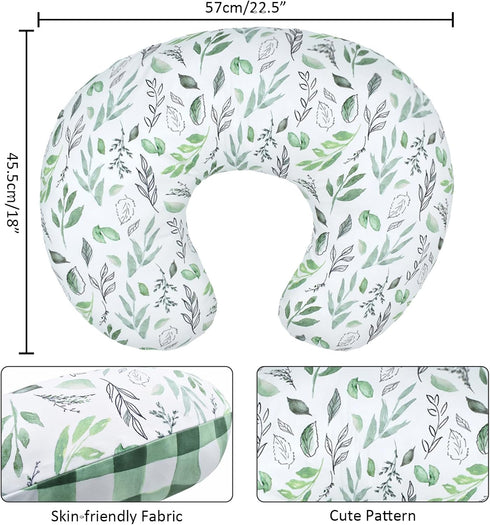 22.5 18 Winmany Baby Nursing Pillow Cover Infant Removable Breastfeeding Pillow Cover Cute Pattern Newborn Nursing