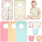 Newwiee 5 Pcs Large Towel Bib Toddler for Baby Toddler Cloth Bib