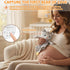 10 BEREST Rechargeable Baby Sleep Soother, White Noises of Heartbeats & Lullabies Infant Sleeping Aid with Cry Sensor