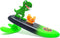 Surfer Dudes Legends & Surfer Pets Wave Powered Mini-Surfer, Pet and Surfboard