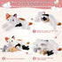 5 1 Mommy 4 3-8, gnomantic Pieces Cat Stuffed Animals with Babies Inside Belly - Stuffed Cat with Kittens - Stuffed